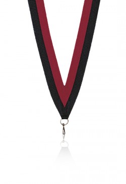 Ruban 22 mm Rouge-Noir- 6031