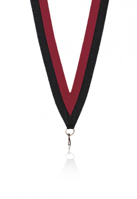 Ruban 22 mm Rouge-Noir- 6031