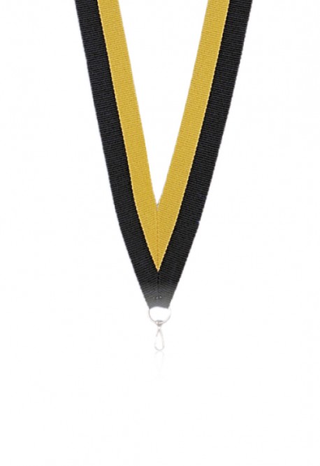 Ruban 22 mm Jaune-Noir - 6034
