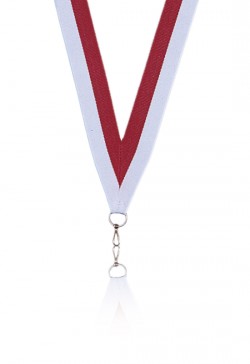 Ruban 22 mm Rouge-Blanc - 6035