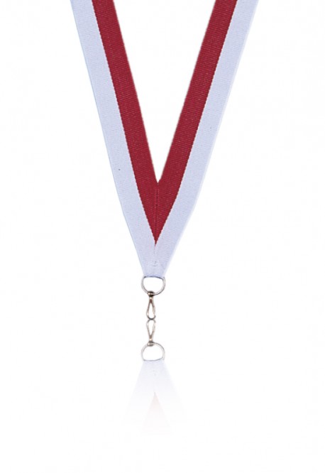 Ruban 22 mm Rouge-Blanc - 6035