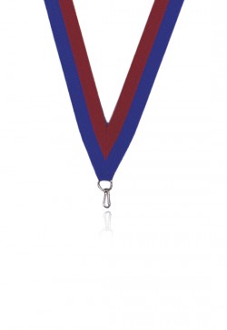 Ruban 22 mm Rouge-Bleu - 6044