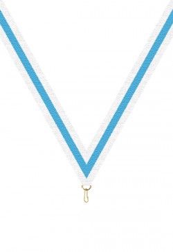 Ruban 22 mm Blanc-Bleu-Blanc – 6053