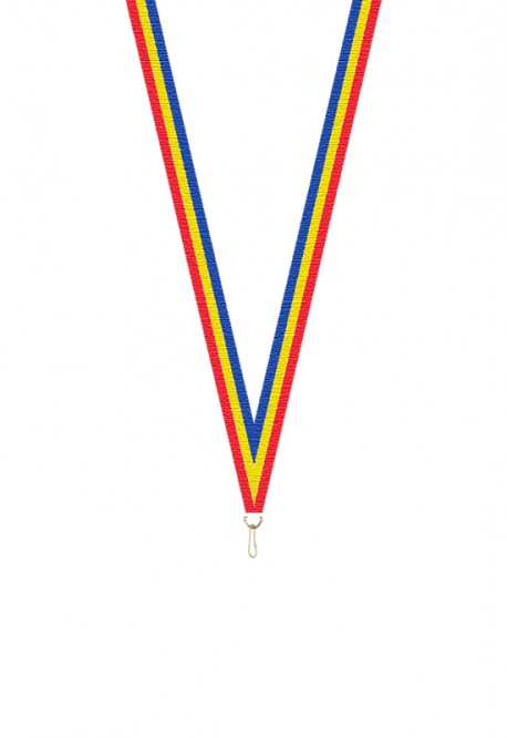 Ruban 10 mm Rouge-Jaune-Bleu – 6057-1