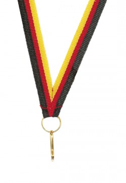 Ruban 10 mm Noir-Rouge-Jaune - 6061