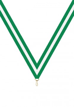 Ruban 10 mm Vert-Blanc-Vert – 6052-1