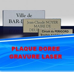 Plaque gravure laser  avec votre texte