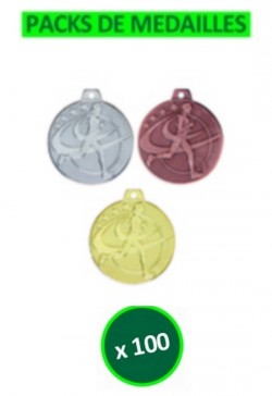 Lot de 100 Médailles  50mm Course a pied Cross Q-061