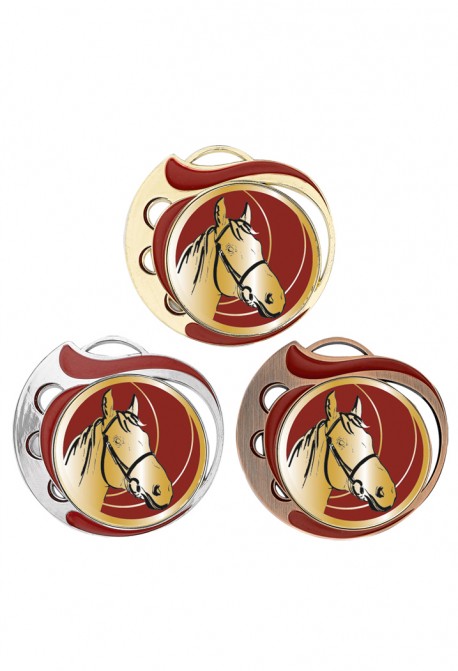 Médaille Ø 70 mm Équitation  - NC07