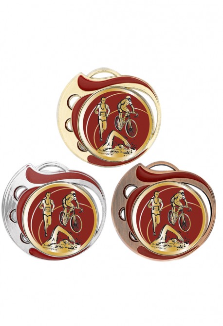 Médaille Ø 70 mm Triathlon  - NC24