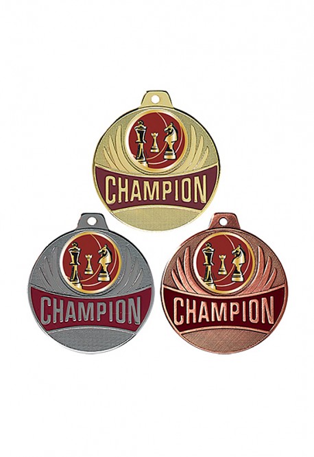 Médaille Ø 50 mm Échecs  - CX09